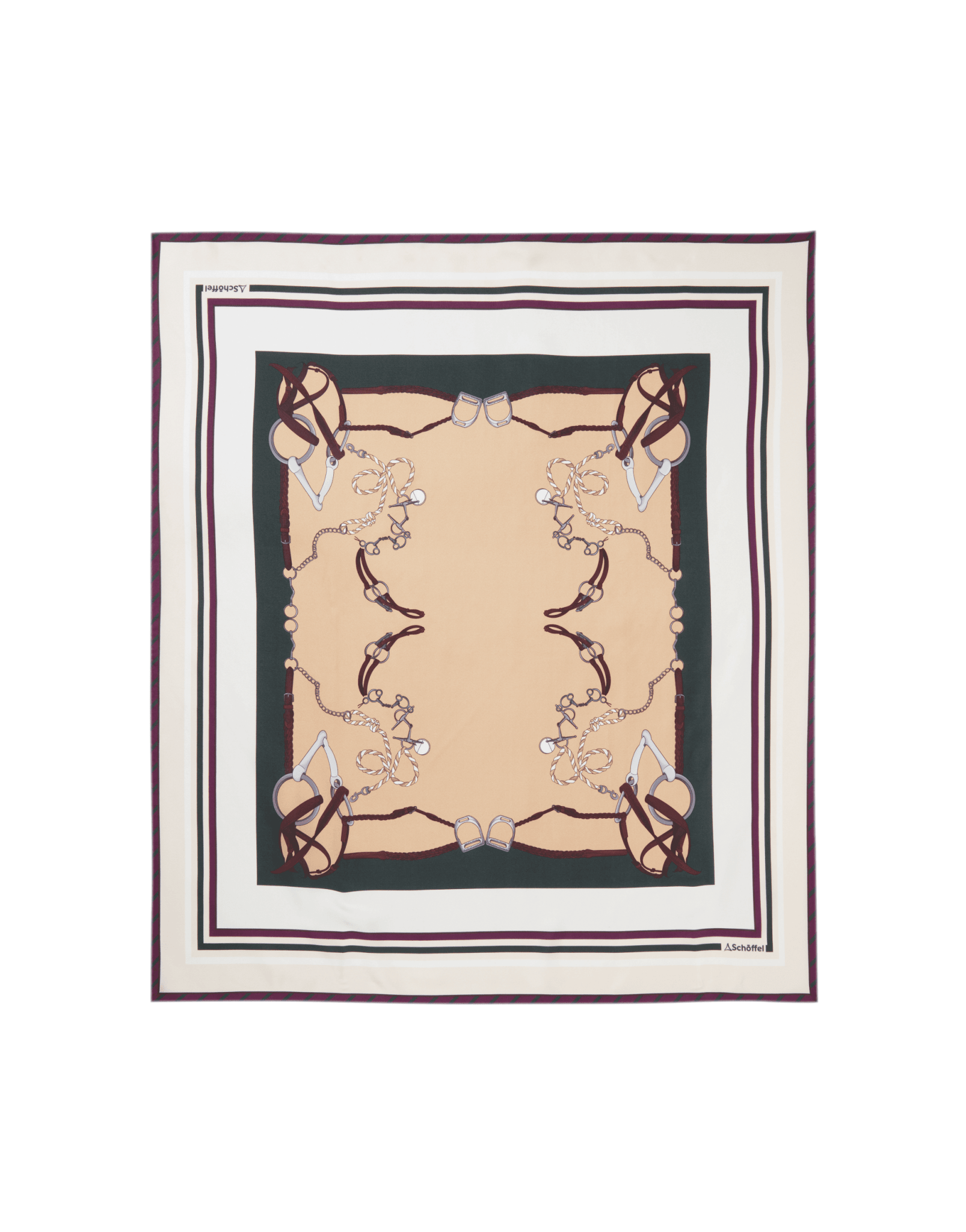 Young Ideas/Henmores - Hathersage Silk Scarf - Bridle Print - OS