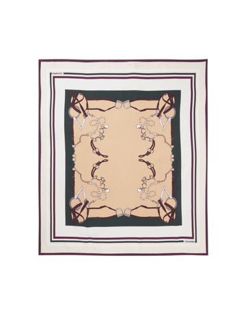 Young Ideas/Henmores - Hathersage Silk Scarf - Bridle Print - OS