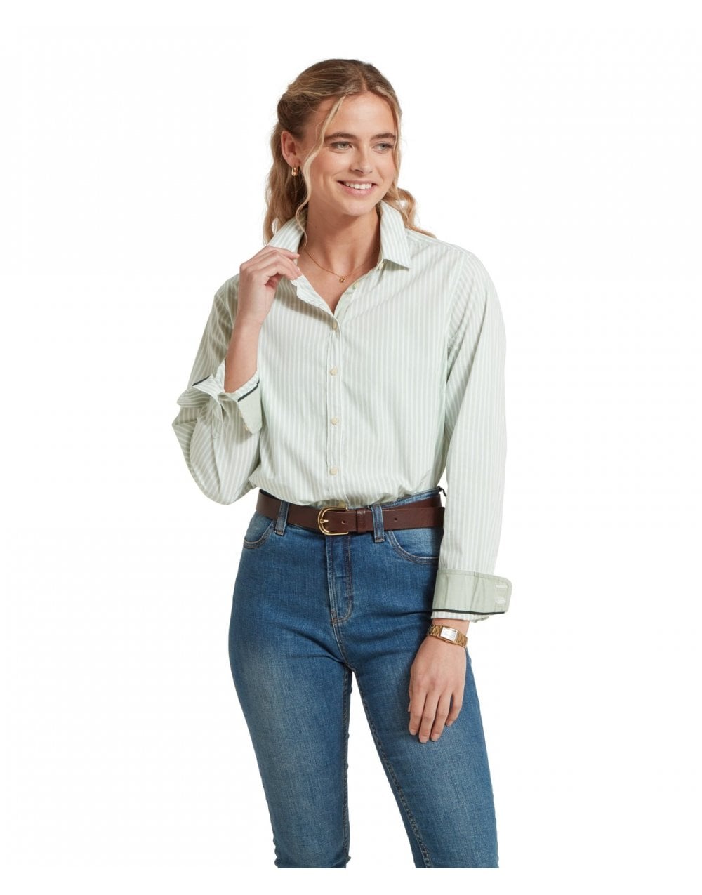 Young Ideas/Henmores - Holme Striped Shirt - 3071 Mauve Blush - 8