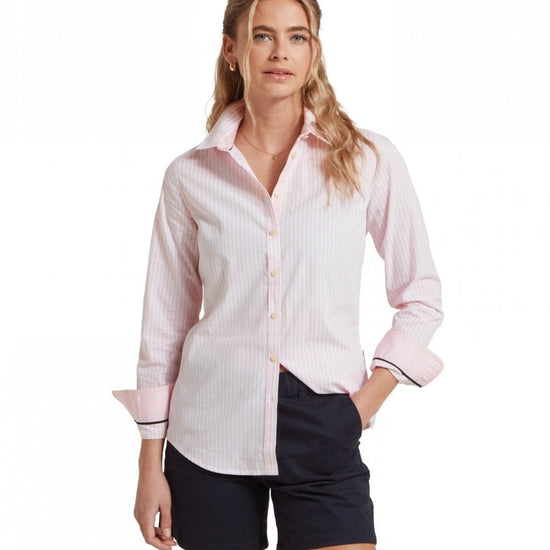 Young Ideas/Henmores - Holme Striped Shirt - 3071 Mauve Blush - 8