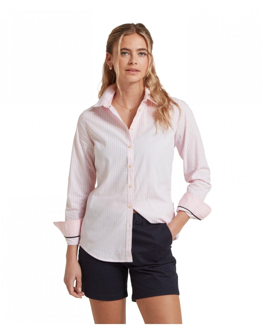 Young Ideas/Henmores - Holme Striped Shirt - 3071 Mauve Blush - 8