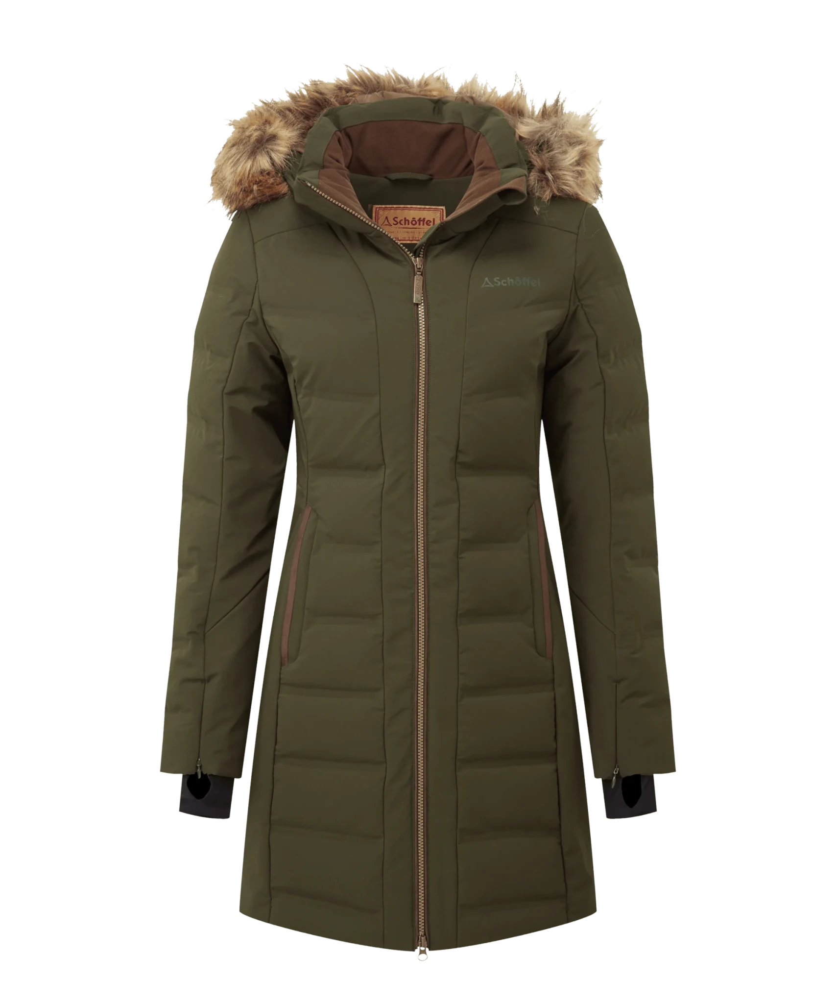 Young Ideas & Henmores -Hurlingham Waterproof Down Coat -6045 Forest -10