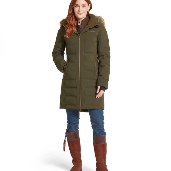 Young Ideas & Henmores -Hurlingham Waterproof Down Coat -6045 Forest -10