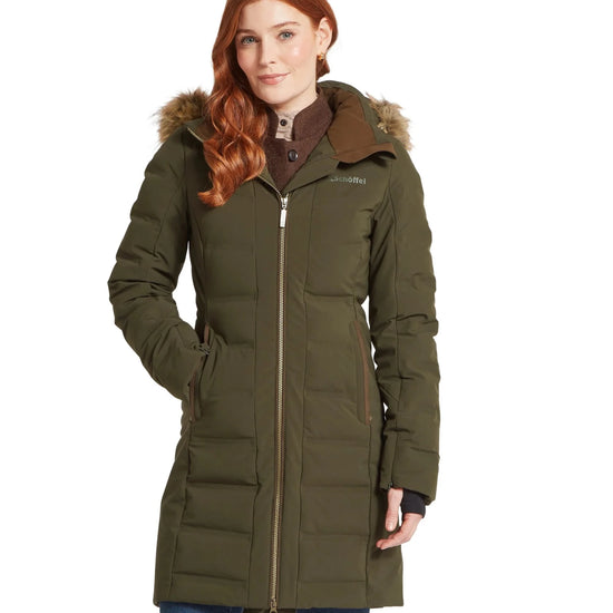 Young Ideas & Henmores -Hurlingham Waterproof Down Coat -6045 Forest -10