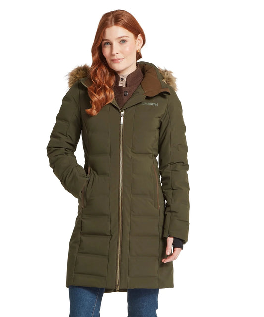 Young Ideas & Henmores -Hurlingham Waterproof Down Coat -6045 Forest -10