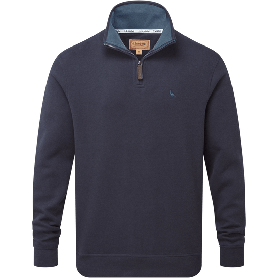 Young Ideas & Henmores -Kingsand 1/4 Zip Jumper -8270 True Navy -S