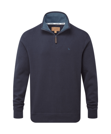 Young Ideas & Henmores -Kingsand 1/4 Zip Jumper -8270 True Navy -S