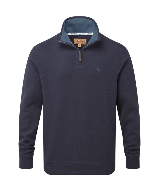 Young Ideas & Henmores -Kingsand 1/4 Zip Jumper -8270 True Navy -S
