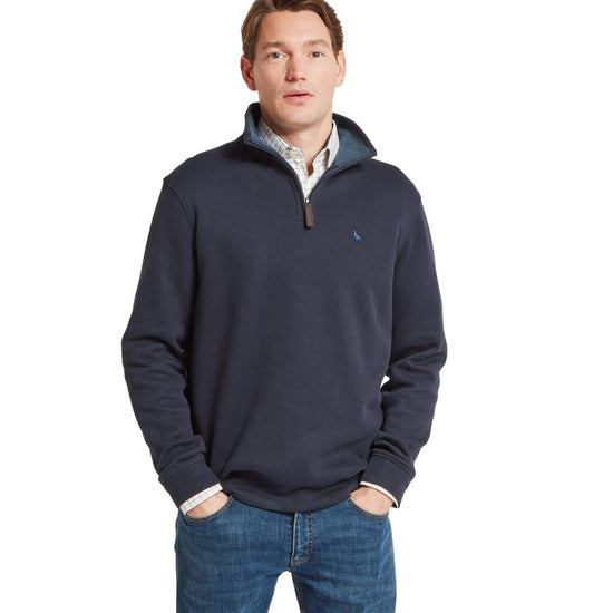 Young Ideas & Henmores -Kingsand 1/4 Zip Jumper -8270 True Navy -S