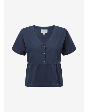 Young Ideas/Henmores - Lavenham Linen Top - 8382 Dark Blueberry - 10