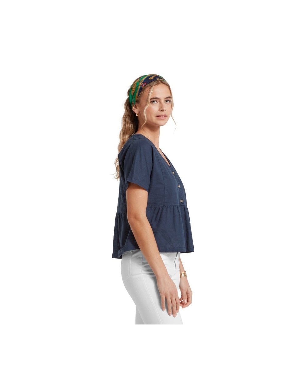 Young Ideas/Henmores - Lavenham Linen Top - 8382 Dark Blueberry - 10