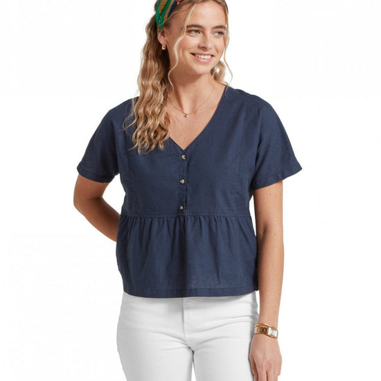 Young Ideas/Henmores - Lavenham Linen Top - 8382 Dark Blueberry - 10
