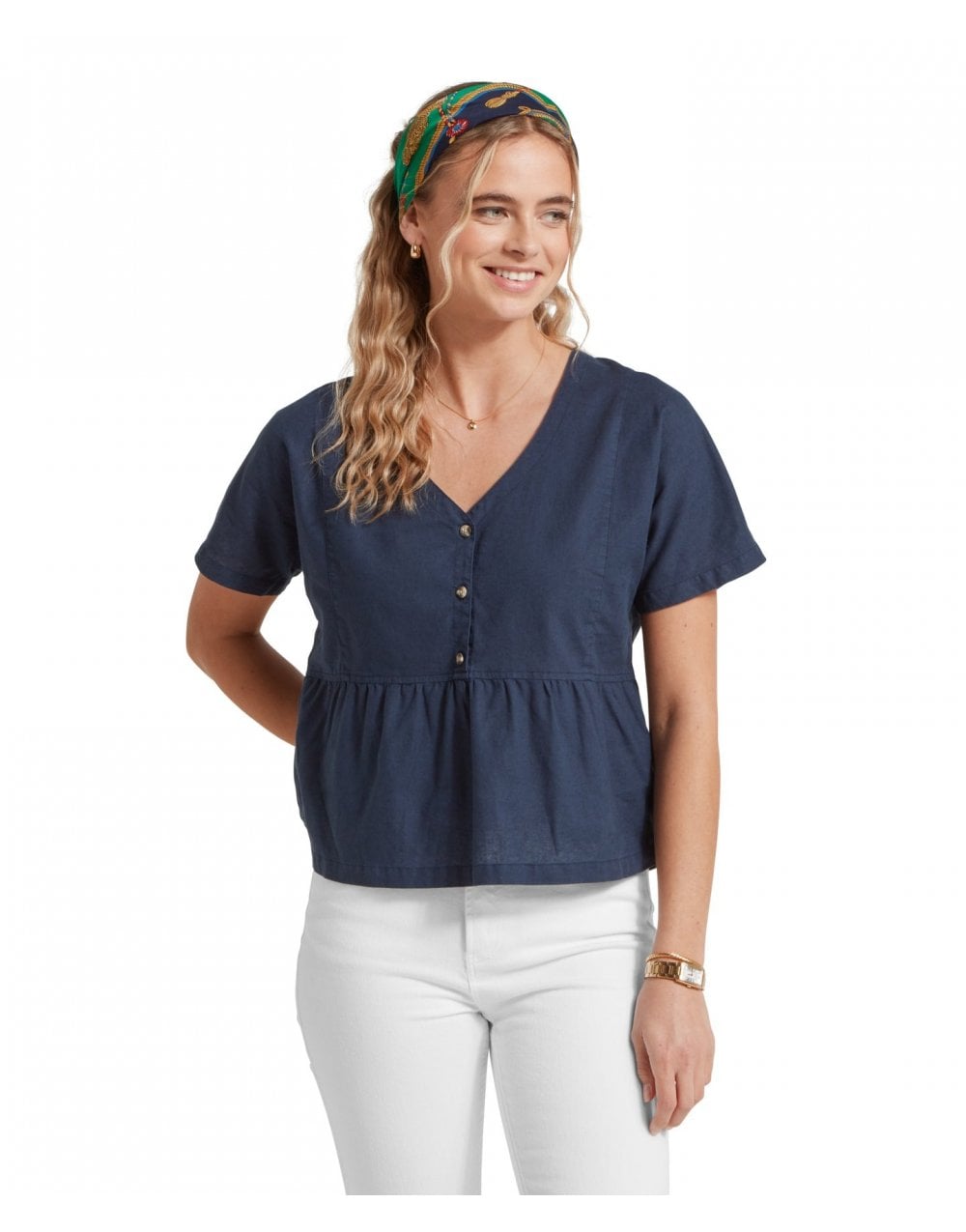 Young Ideas/Henmores - Lavenham Linen Top - 8382 Dark Blueberry - 10