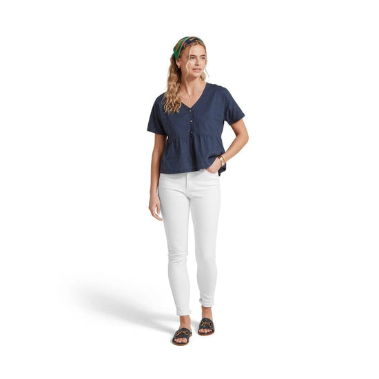 Young Ideas/Henmores - Lavenham Linen Top - 8382 Dark Blueberry - 10