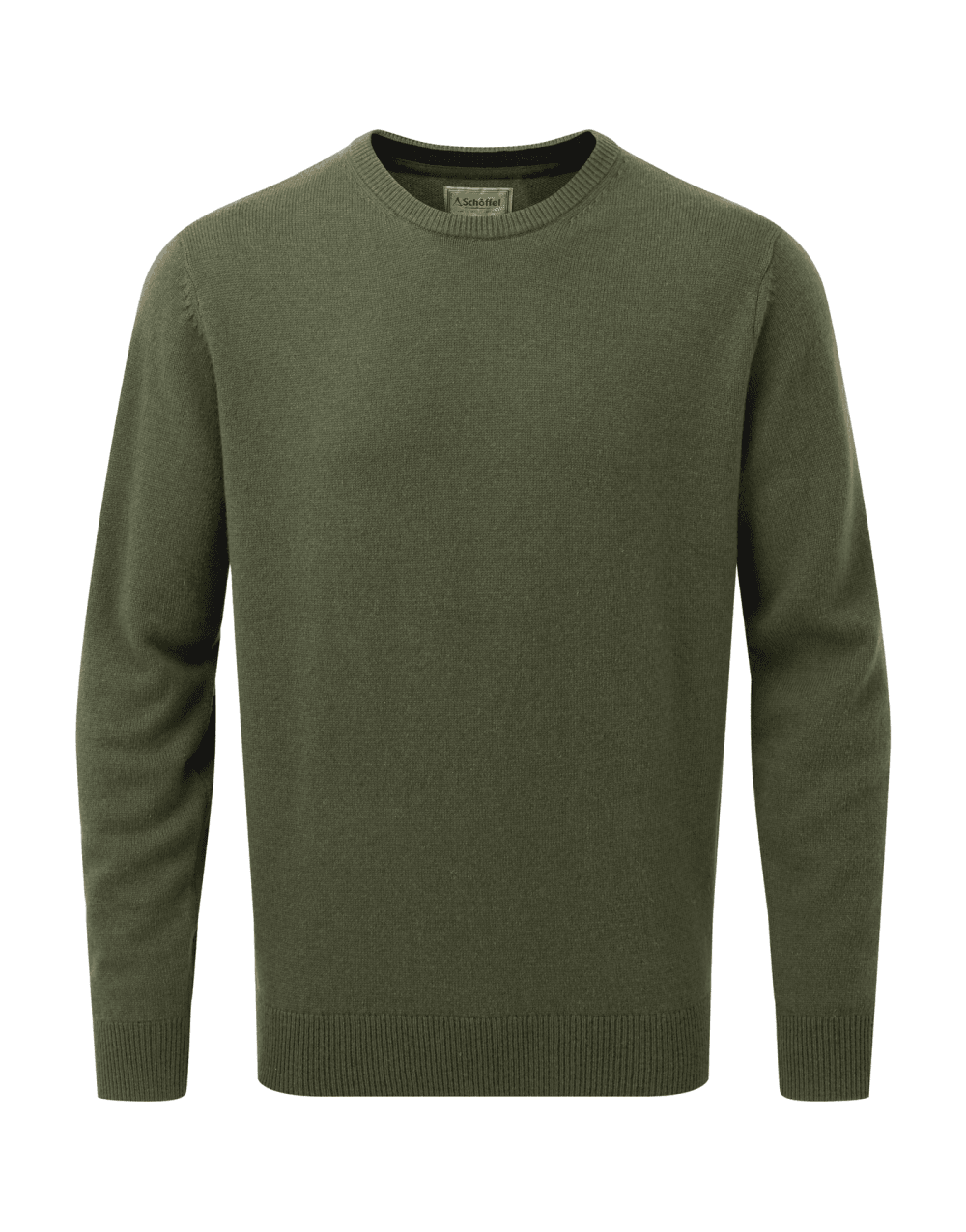 Young Ideas/Henmores - Lewis Lambswool Crew Neck Jumper - 6680 Woodland - M