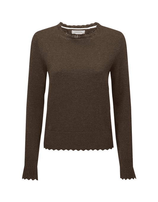 Young Ideas/Henmores - Leyburn Jumper - 2883 Chocolate - 10