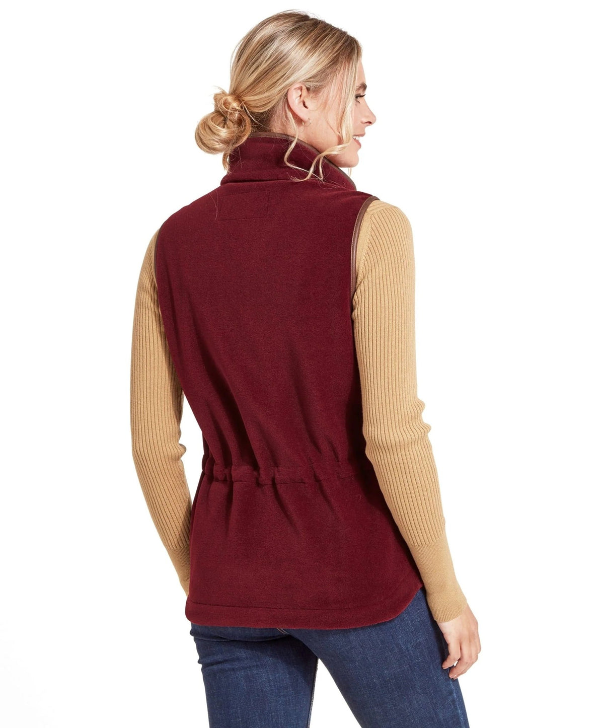 Young Ideas & Henmores -Lyndon II Fleece Gilet -6990 Dark Olive -8