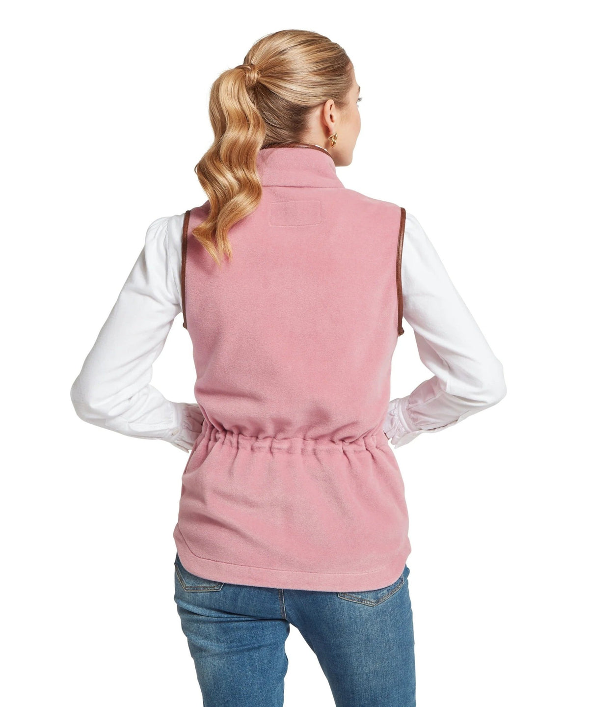 Young Ideas & Henmores -Lyndon II Fleece Gilet -3674 Antique Rose -8