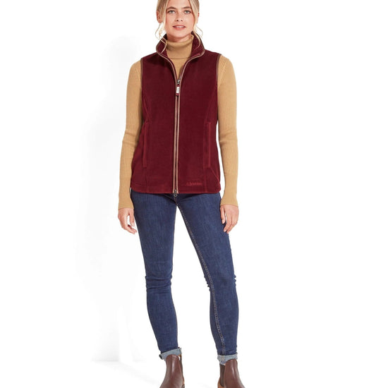 Young Ideas & Henmores -Lyndon II Fleece Gilet -6990 Dark Olive -8