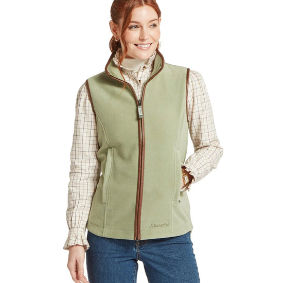 Young Ideas & Henmores -Lyndon II Fleece Gilet -6791 Sage Green -8