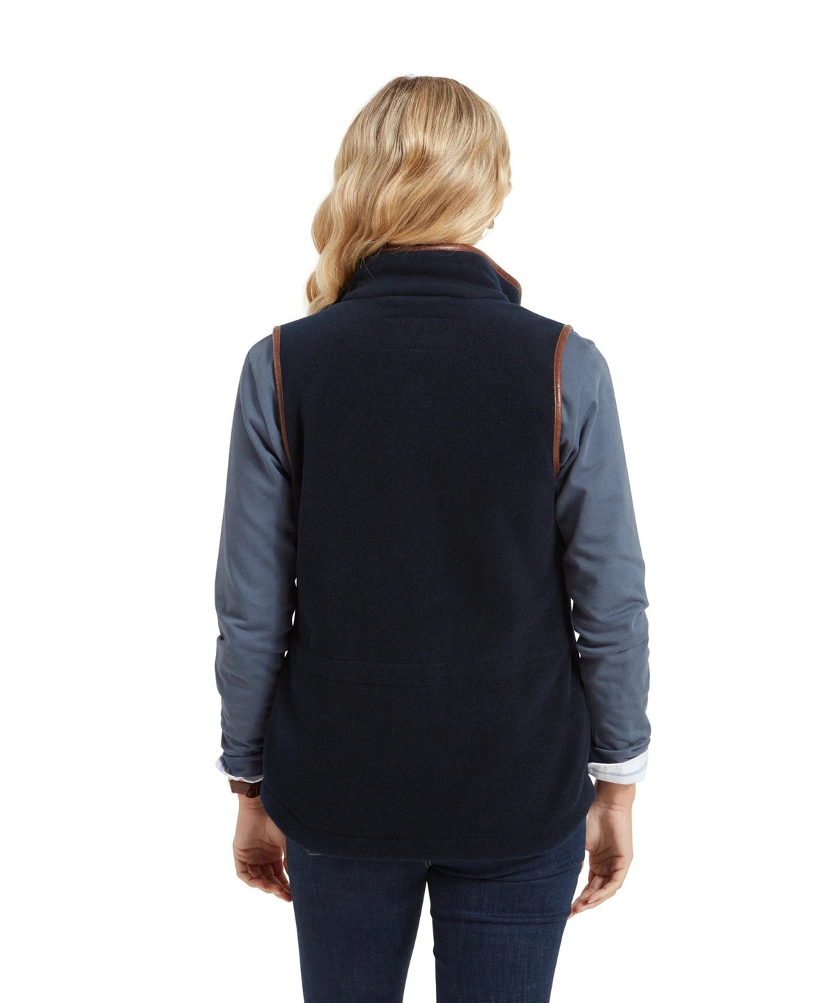 Young Ideas & Henmores -Lyndon II Fleece Gilet -2844 Claret -8