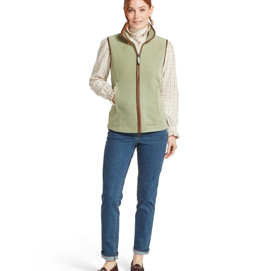 Young Ideas & Henmores -Lyndon II Fleece Gilet -6791 Sage Green -8