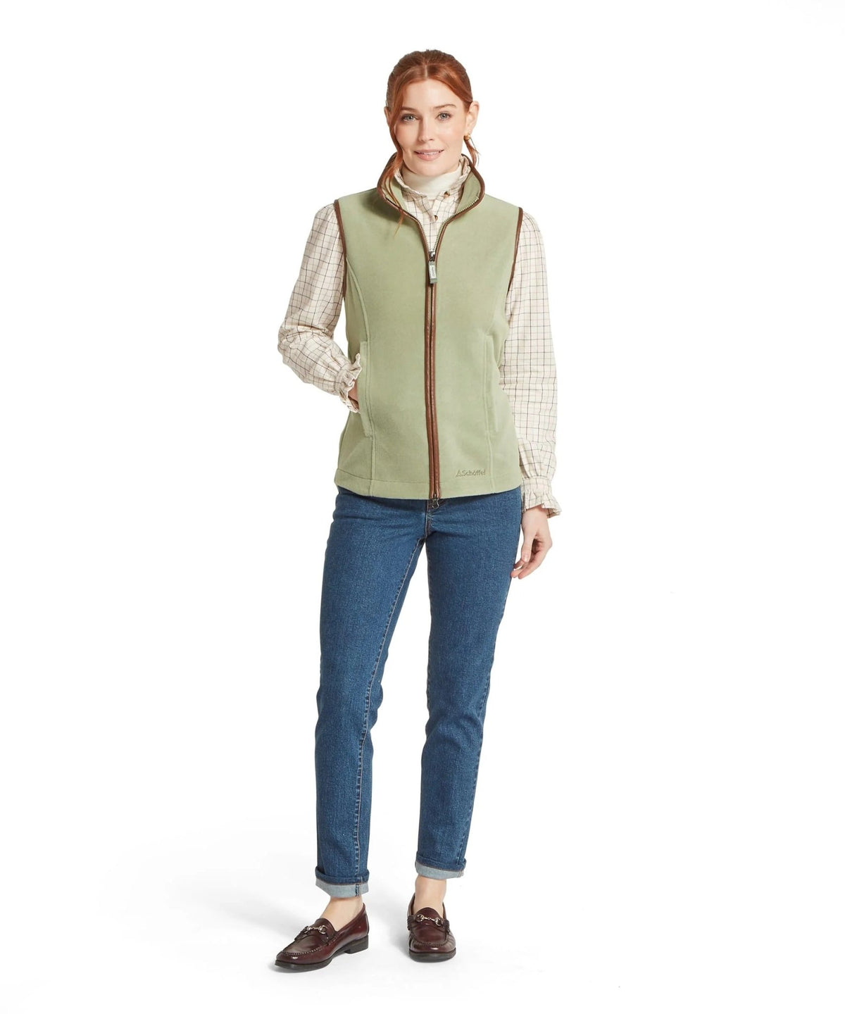 Young Ideas & Henmores -Lyndon II Fleece Gilet -6791 Sage Green -8