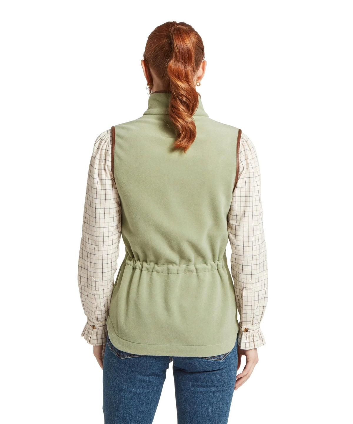 Young Ideas & Henmores -Lyndon II Fleece Gilet -6791 Sage Green -8
