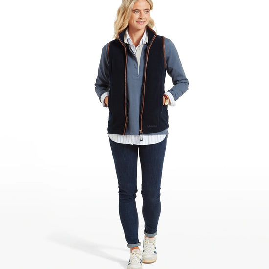 Young Ideas & Henmores -Lyndon II Fleece Gilet -2844 Claret -8