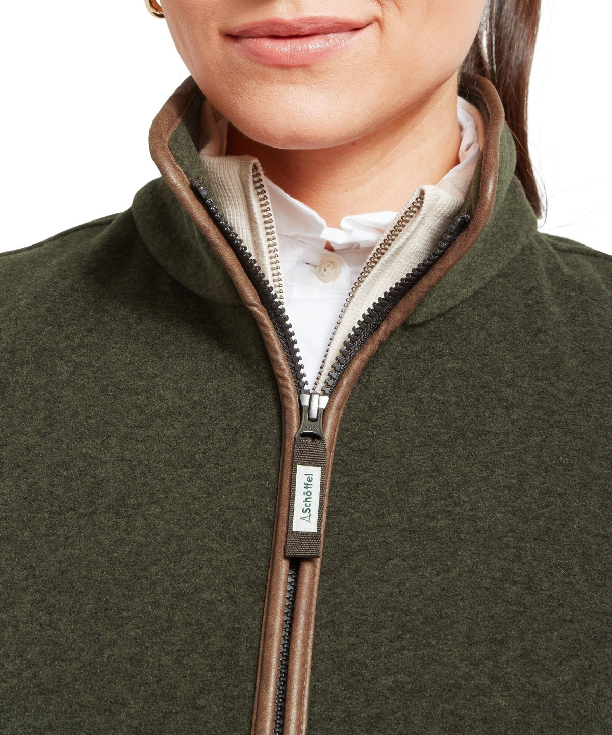 Young Ideas & Henmores -Lyndon II Fleece Gilet -6791 Sage Green -8