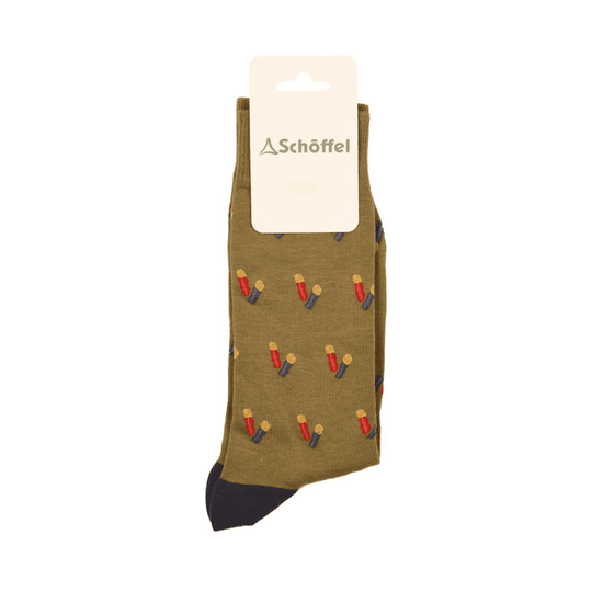Young Ideas/Henmores - MenS Single Cotton Sock - 0060 Moss Cartridge - 7 - 11