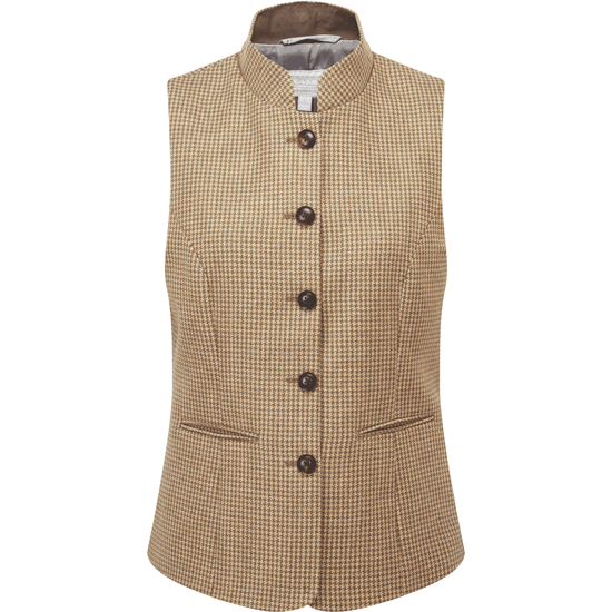 Young Ideas/Henmores - Millport Tweed Nehru Waistcoat - 6845 Houndstooth Tweed - 10