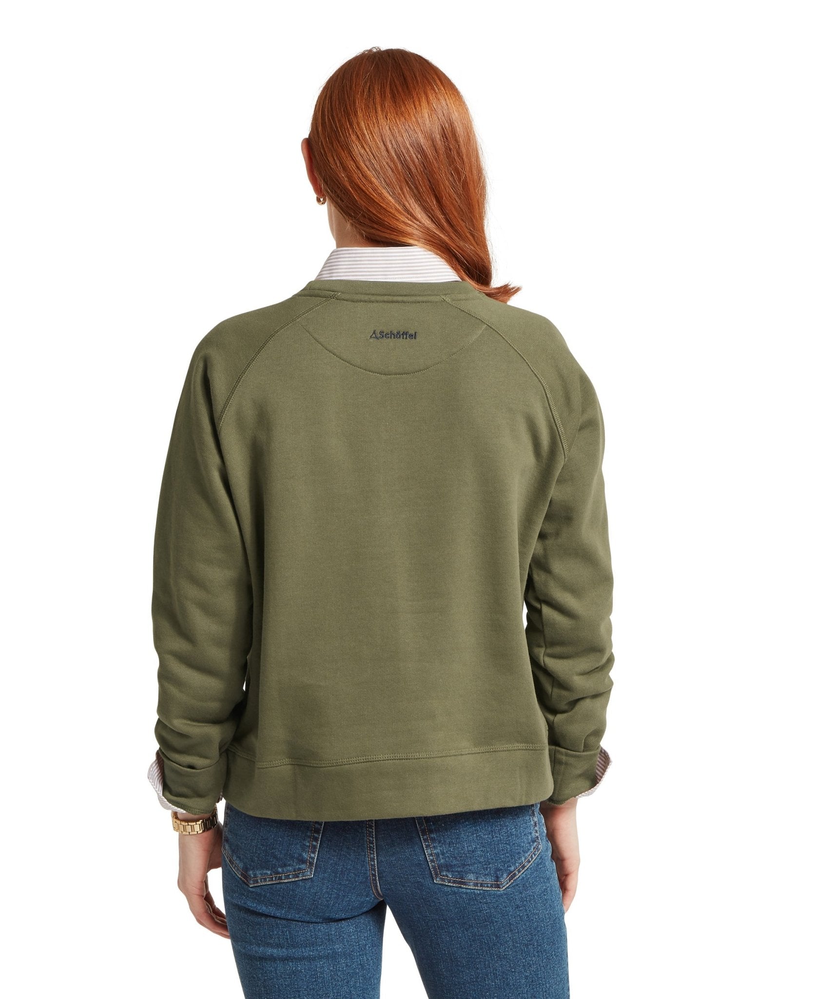 Young Ideas & Henmores -Newberry Sweatshirt -6528 Dark Khaki Green -8