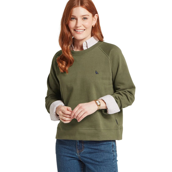 Young Ideas & Henmores -Newberry Sweatshirt -6528 Dark Khaki Green -8