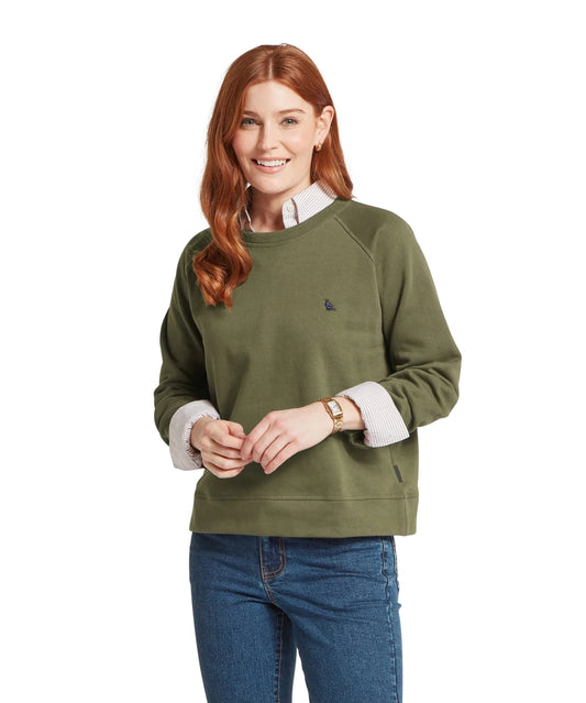 Young Ideas & Henmores -Newberry Sweatshirt -6528 Dark Khaki Green -8