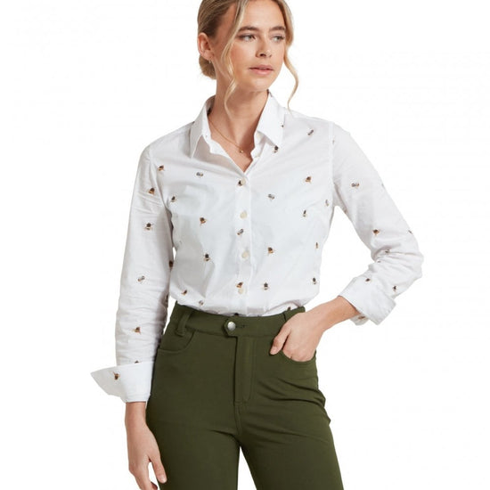 Young Ideas/Henmores - Norfolk Shirt Painted Bee - 1199 White - 8