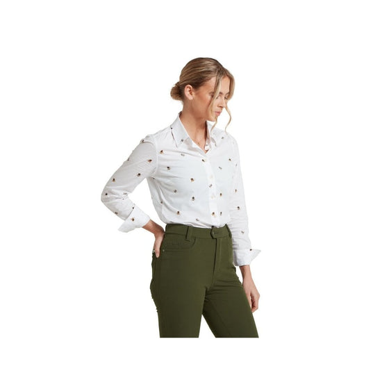 Young Ideas/Henmores - Norfolk Shirt Painted Bee - 1199 White - 8