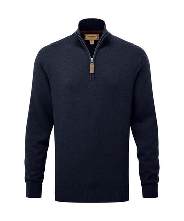 Young Ideas & Henmores -Norton Fleece Quarter Zip -8880 Navy -M