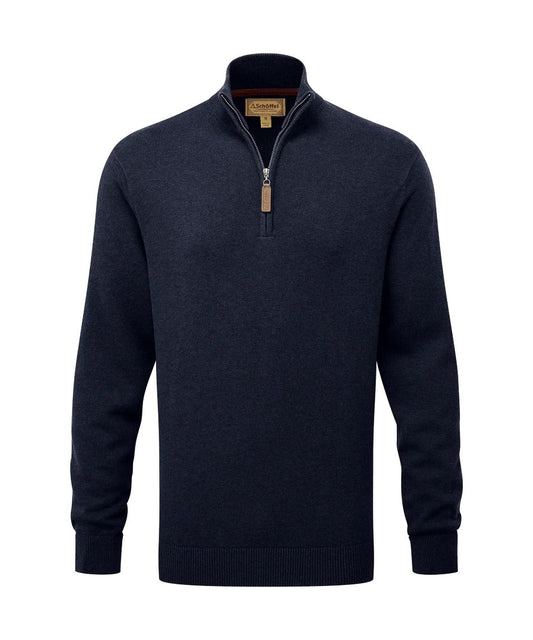 Young Ideas & Henmores -Norton Fleece Quarter Zip -8880 Navy -M