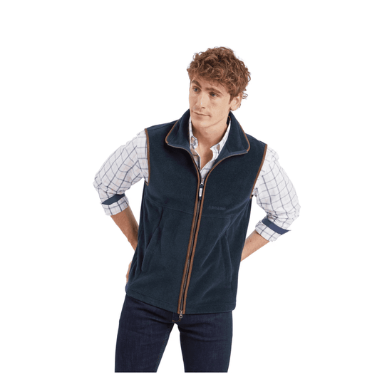 Young Ideas/Henmores - Oakham Fleece Gilet - 6990 Dark Olive - 34