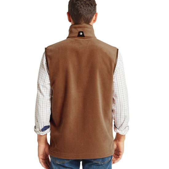 Young Ideas & Henmores -Oakham Fleece Gilet -4717 Toffee -34