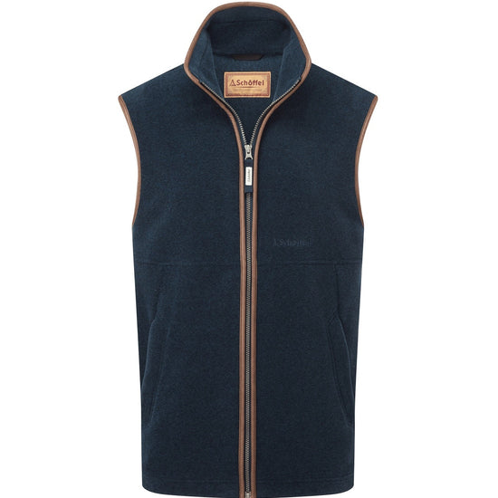Young Ideas & Henmores -Oakham Fleece Gilet -8983 Petrol Blue -34