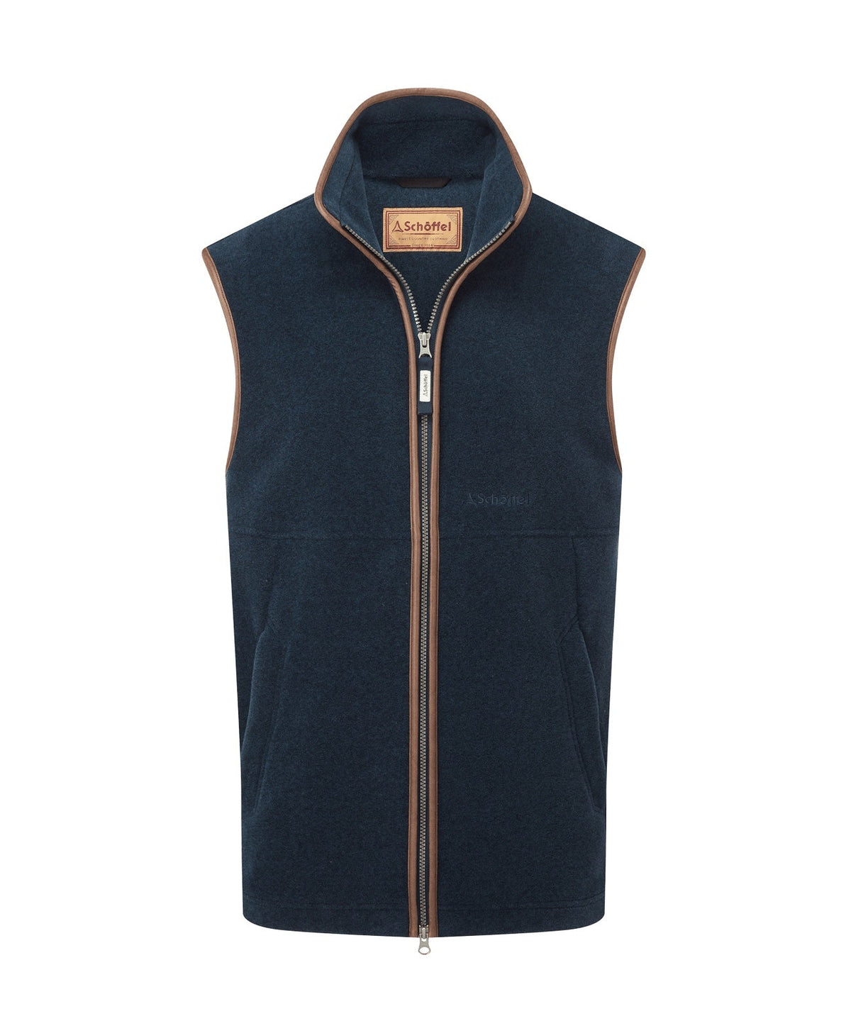 Young Ideas & Henmores -Oakham Fleece Gilet -8983 Petrol Blue -34