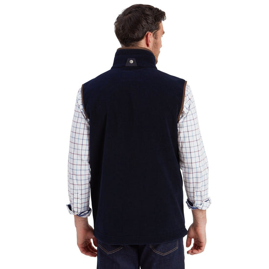 Young Ideas & Henmores -Oakham Fleece Gilet -8983 Petrol Blue -34