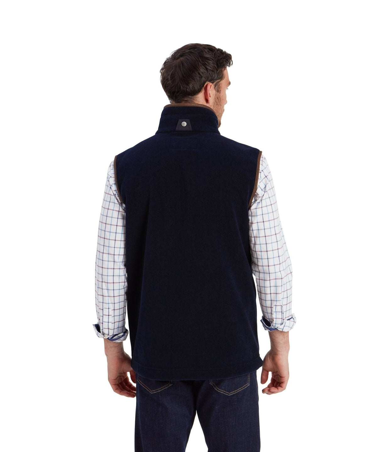 Young Ideas & Henmores -Oakham Fleece Gilet -8983 Petrol Blue -34
