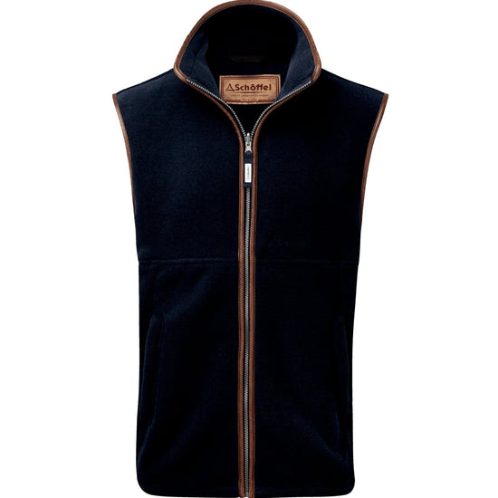 Young Ideas & Henmores -Oakham Fleece Gilet -8983 Petrol Blue -34