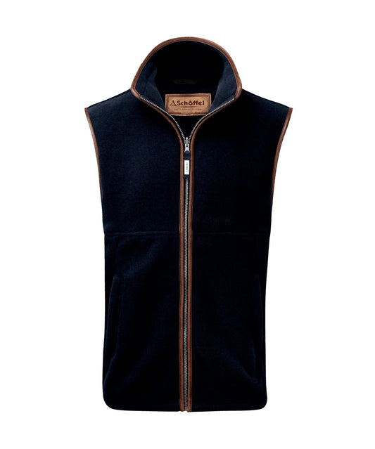 Young Ideas & Henmores -Oakham Fleece Gilet -8983 Petrol Blue -34