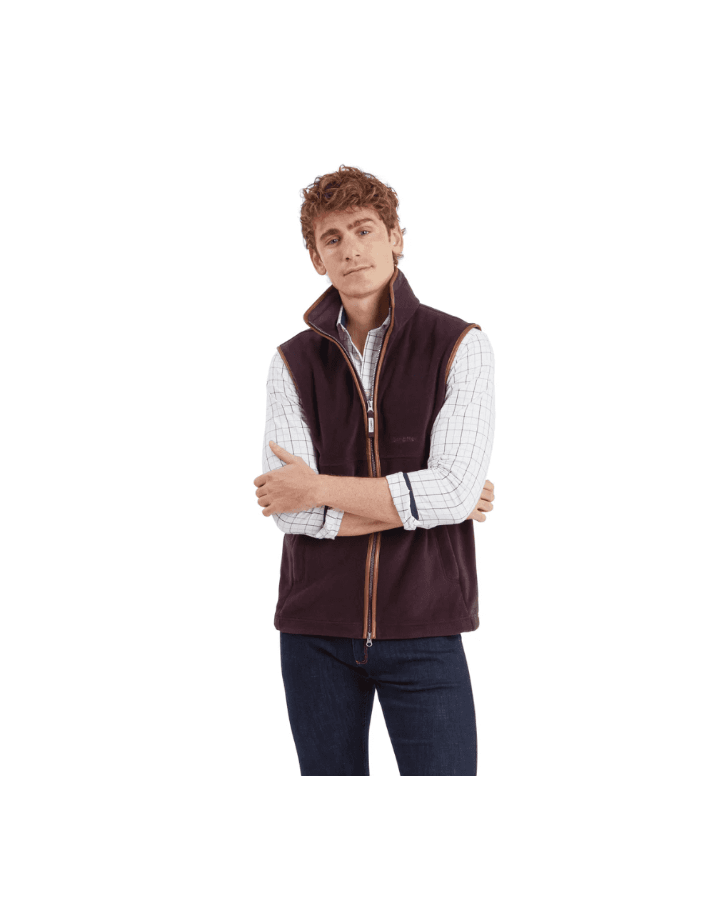 Young Ideas/Henmores - Oakham Fleece Gilet - 6990 Dark Olive - 34