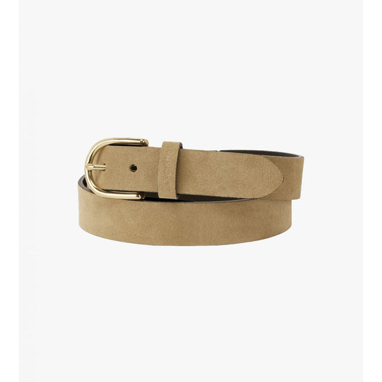 Young Ideas/Henmores - Padley Narrow Suede Belt - 4425 Warm Sand - S