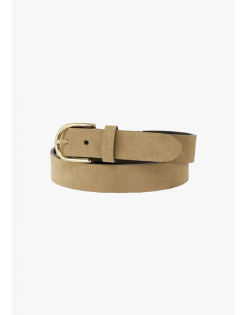 Young Ideas/Henmores - Padley Narrow Suede Belt - 4425 Warm Sand - S